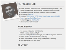 Tablet Screenshot of mikelee.org